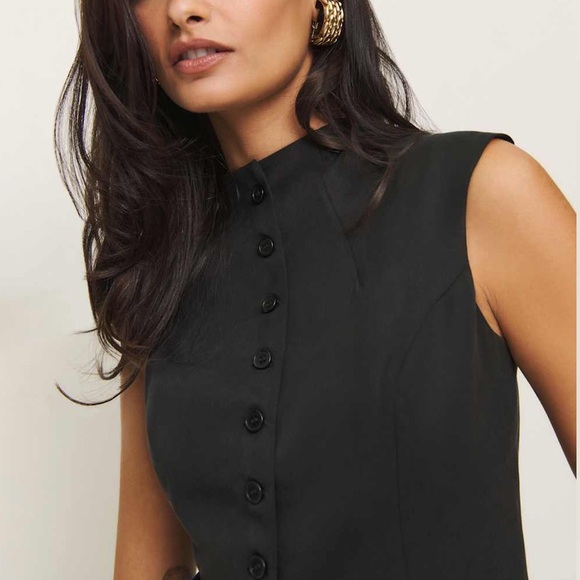 Reformation Lottie Vest Black - Picture 2 of 7